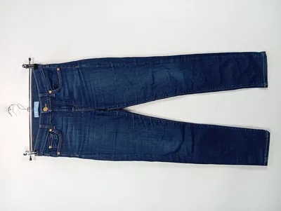 7 For All Mankind Damen Jeans Slim Fit Blau Gr. W28 L28 Baumwolle