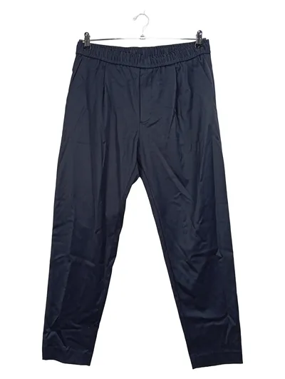 Theory Herren Stoffhose Blau Gr. 48 W32 Business Wolle Gummizug