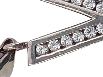 Thomas Sabo Kettenanhänger Buchstabe V Silber Zirkonia Damen Elegant