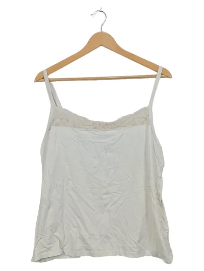 Betty Barclay Damen Unterhemd Top Spitze Beige Viskose Gr. 46