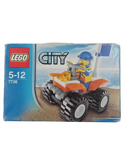 LEGO City 7736 Quad Bike Strandbuggy Minifigur Bauset Komplett
