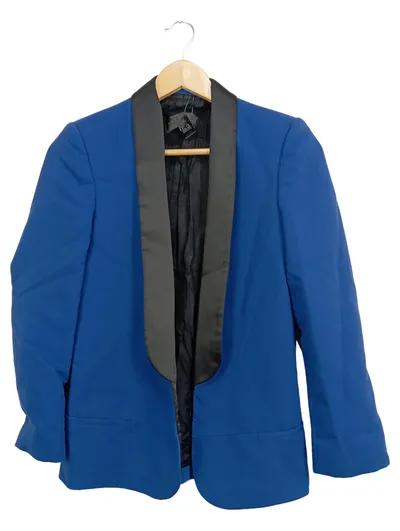 MNG COLLECTION Damen Blazer Gr. 34/XS Blau Elegant Business