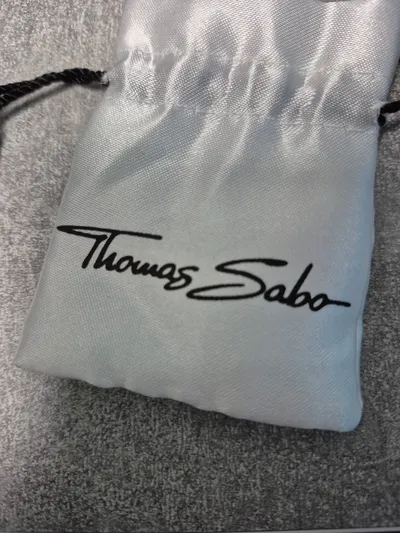 Thomas Sabo Damen Charm Anhänger Handtasche Silber Beige Elegant