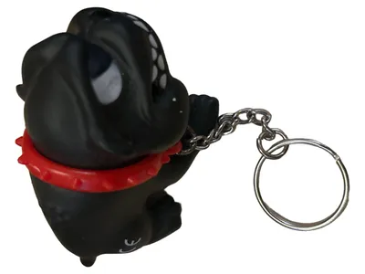 Wild Republic Schlüsselanhänger Hund Charmant Schwarz Kinder 9cm