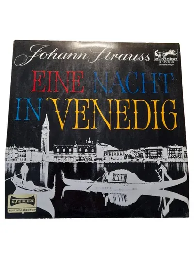 Johann Strauss - Eine Nacht in Venedig Vinyl LP Eurodisc Sonderauflage Klassik