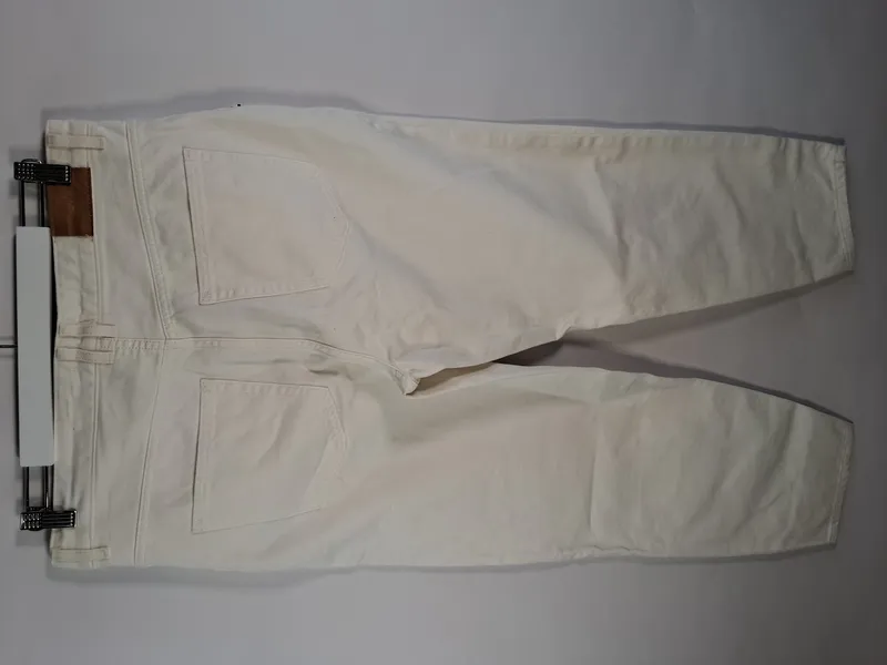 ONLY Damen Stoffhose Weiß Gr. W30, XXL Casual Baumwolle 2