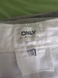 ONLY Damen Stoffhose Weiß Gr. W30, XXL Casual Baumwolle 4