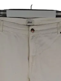 ONLY Damen Stoffhose Weiß Gr. W30, XXL Casual Baumwolle 6
