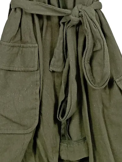 Dorothy Perkins Damen Leichte Jacke Gr. 36 Khaki Wickeljacke mit Gürtel