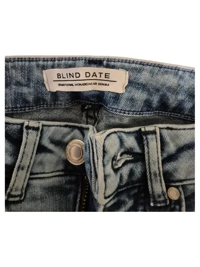 Blind Date Damen Jeans Regular Fit Blau W25 L26 Baumwolle Casual Hose