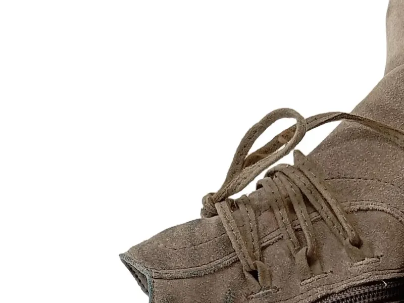 5th Avenue Damen Stiefeletten Gr. 38 Braun Schnürung Reißverschluss Casual 3