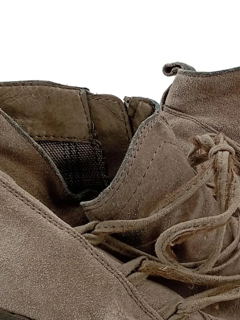 5th Avenue Damen Stiefeletten Gr. 38 Braun Schnürung Reißverschluss Casual 4