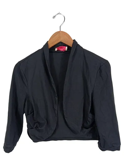 Belle Poque Damen Strickjacke Bolero Schwarz Gr. 40/L Casual