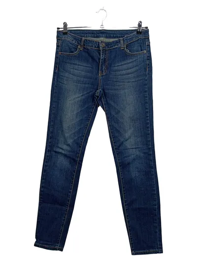 Fishbone Damen Jeans Skinny Fit Blau Gr. 40 W31 L31