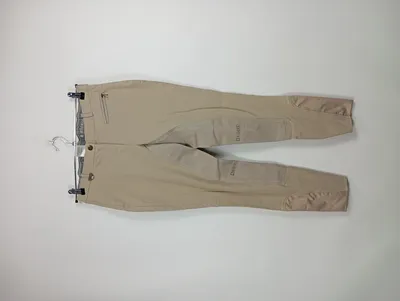 4RIDERS Damen Reithose Beige Gr. 42 W33 XL Sportlich Baumwolle