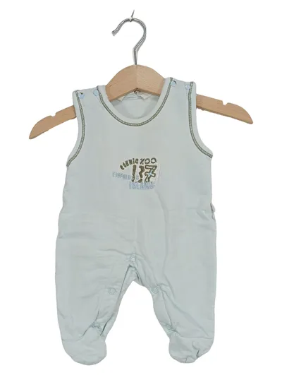KANZ Baby Strampler Ethnic Zoo Gr. 50 Blau Baumwolle Neugeborene