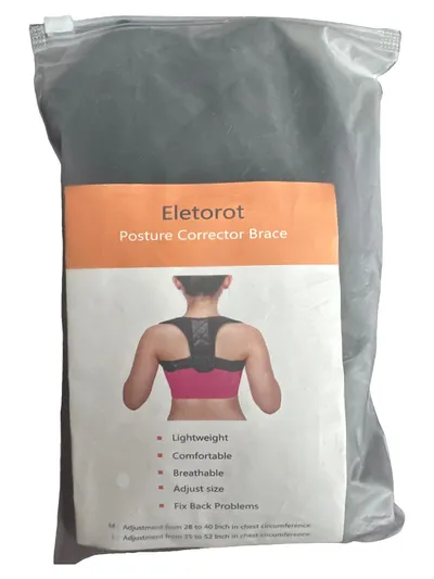 ELETOROT Haltungskorrektor Rücken Bandage verstellbar schwarz