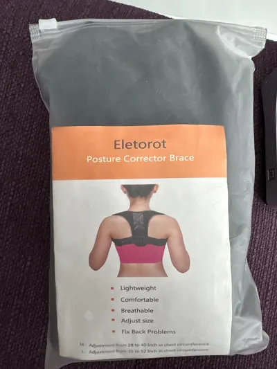 ELETOROT Haltungskorrektor Rücken Bandage verstellbar schwarz