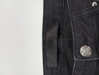 KARL LAGERFELD Damen Jeans Skinny Fit Schwarz Gr. 38 W29 M Destroyed Denim