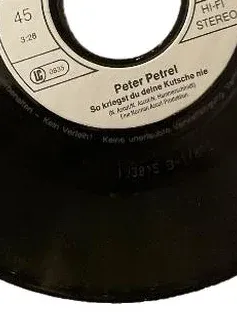Peter Petrel - So kriegst du deine Kutsche nie - Vinyl Single 7" Hansa 1981