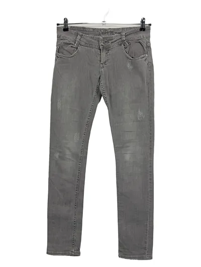 Fishbone Damen Jeans Skinny Fit Grau Gr. W28/36/S