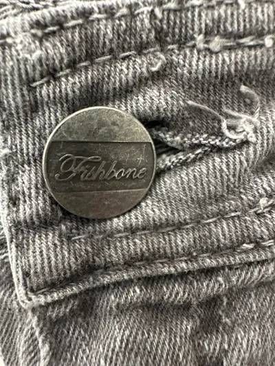 Fishbone Damen Jeans Skinny Fit Grau Gr. W28/36/S
