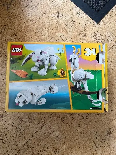 LEGO Creator 3in1 31133 Weißer Hase Papagei Robbe Bauset Komplett