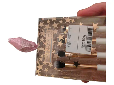 Manna Kadar Make Up Pinsel Set Damen Glamourös Sterne Glitzer Mehrfarbig