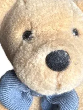 NICI Teddybär Kuscheltier beige mit blauer Schleife 12 cm NEU