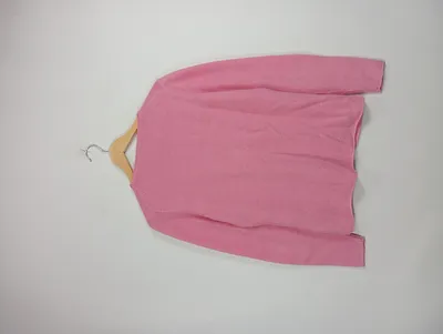 Donnell Strickjacke Damen Rosa Gr. 40 L Baumwolle Cardigan Knopfleiste