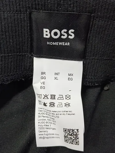 BOSS Herren Jogginghose Homewear Schwarz Gr. 42 XL Freizeit Sport