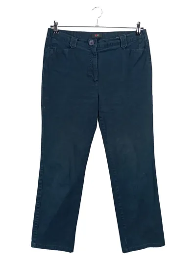 TONI Dress Damen Stoffhose Petrol Gr. 42 Baumwolle Klassisch