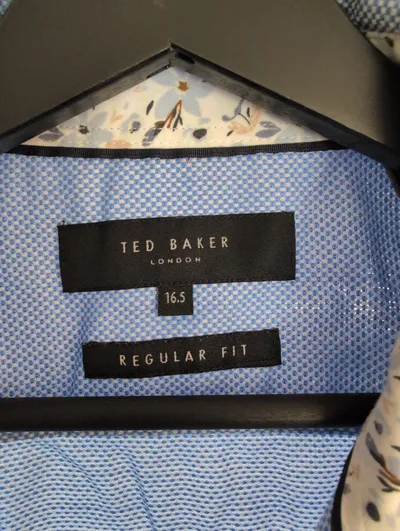 Ted Baker Business Hemd Herren Blau Kariert XL