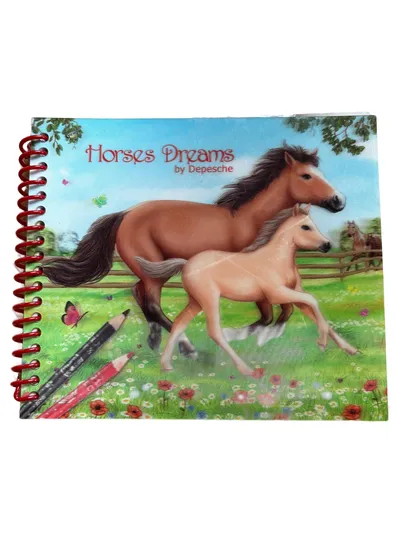 Depesche Notizbuch Pferd Horses Dreams Spiralblock Kinder Charmant Mehrfarbig
