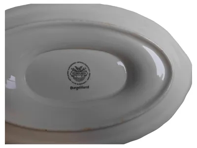Villeroy & Boch Sauciere Burgenland Porzellan Weiß Florales Muster 12cm