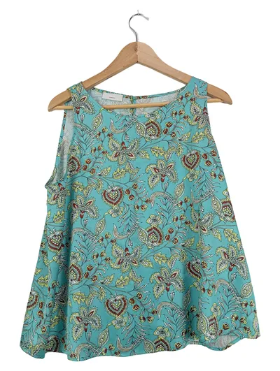 Cinque Damen Top Türkis Blumenmuster Gr. 44/XXL Feminin