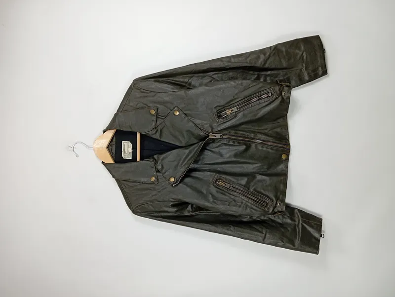 Current, Elliott Damen Motorradjacke Oliv Gr. 40 L Bikerjacke Baumwolle 3