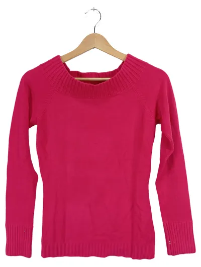 Camaïeu Damen Pullover Pink Gr. S Rundhals Langarm Strickpullover