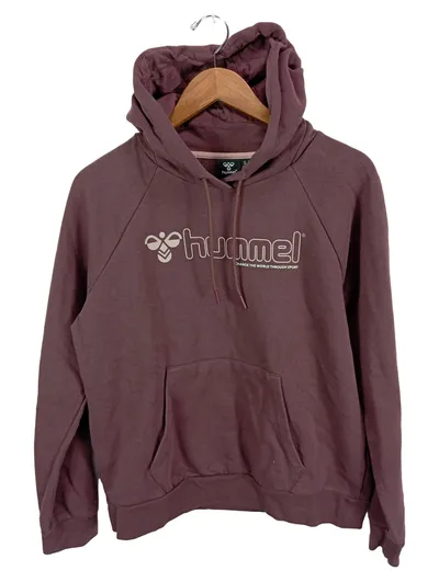 Hummel Damen Kapuzenpullover Hoodie Gr. 40/L Lila Sportlich Casual
