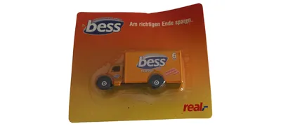 bess LKW Spielzeugauto Metall Orange 8cm Sammlerstück