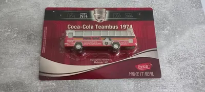 Coca-Cola Teambus 1974 Modellfahrzeug 1:87 Rot