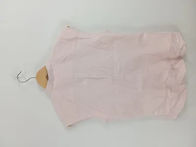 Max Volmary Damen Bluse Hemdbluse Rosa Gestreift Ärmellos Gr. 38 M