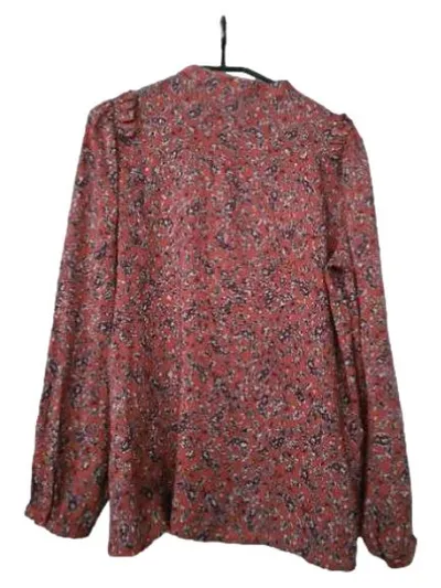 Smith & Soul Damen Bluse Paisley-Muster Orange Gr. M Bohemian Viskose