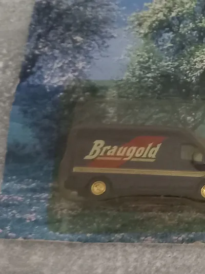 Braugold Sprinter Atego Modellfahrzeug LKW Sammlerstück Schwarz 18cm