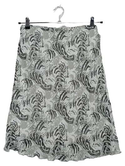 Cecilia Classics Damen A-Linienrock Gr. 40/42 Grau Abstrakt Muster