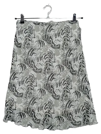 Cecilia Classics Damen A-Linienrock Gr. 40/42 Grau Abstrakt Muster