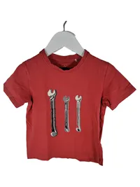 Engelbert Strauss Kinder T-Shirt Werkzeug Motiv Rot Gr. 98/104 1