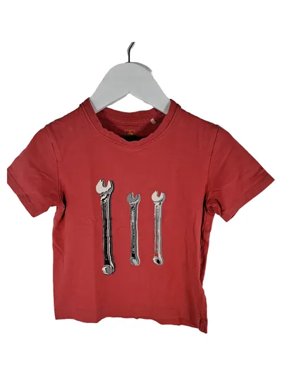 Engelbert Strauss Kinder T-Shirt Werkzeug Motiv Rot Gr. 98/104