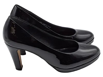 Gabor Damen Pumps Lackleder Schwarz Gr. 37, 5 Elegant