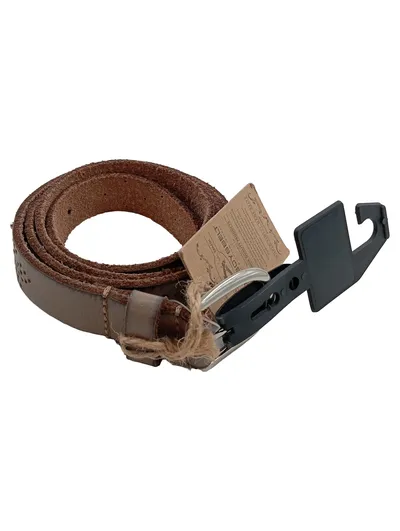 COWBOYSBELT Damen Leder Gürtel Braun Gr. 95 Nieten Lochmuster Casual